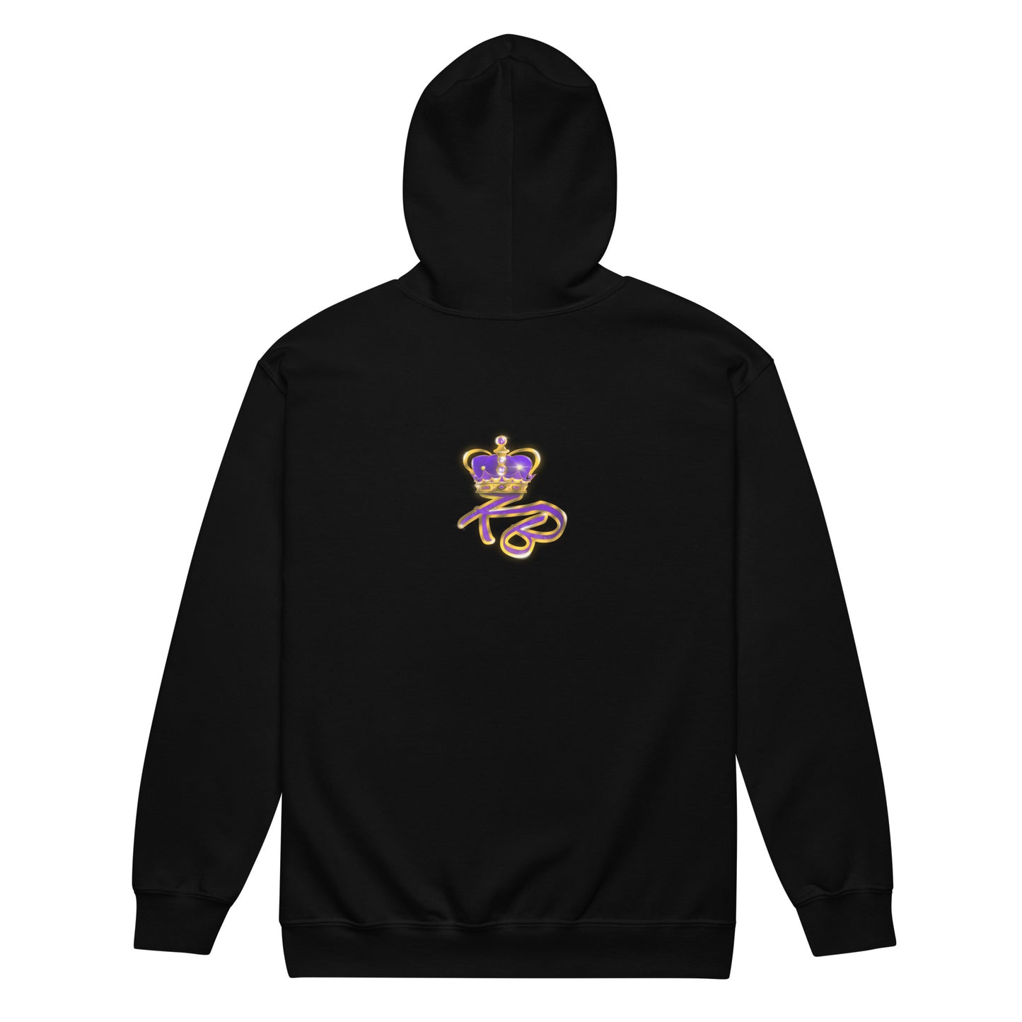 Jet Black Unisex Zip hoodie